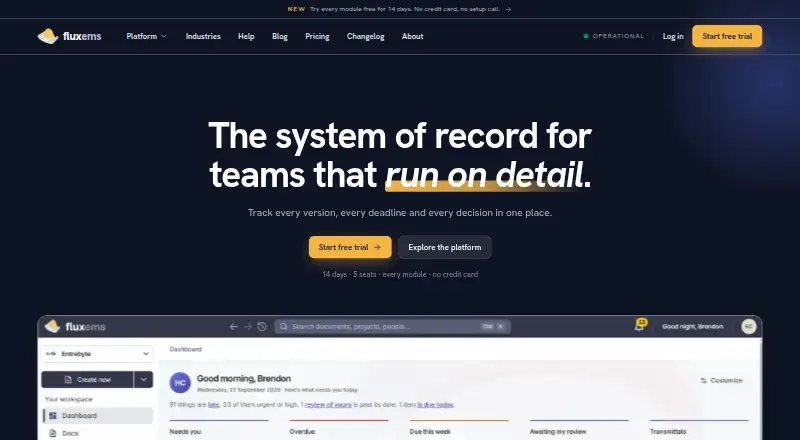 fluxems's own site