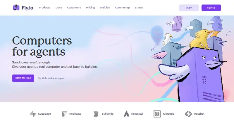 Fly.io's own site