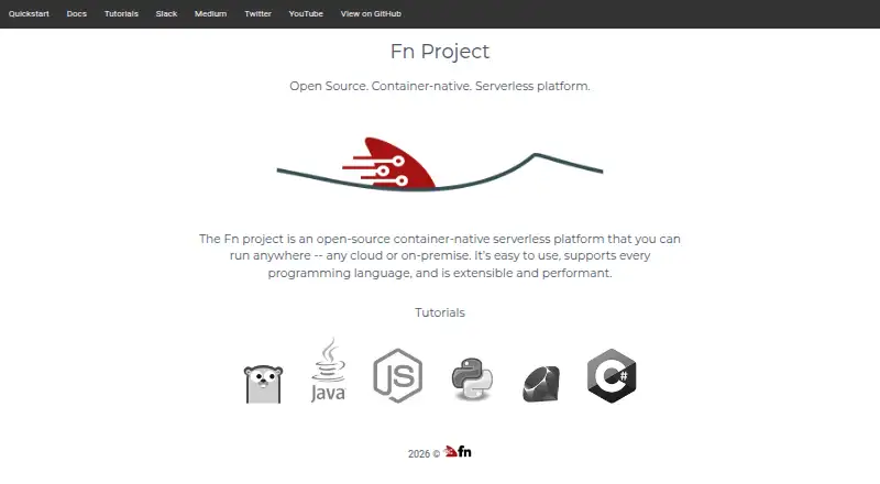 Fn Project's own site
