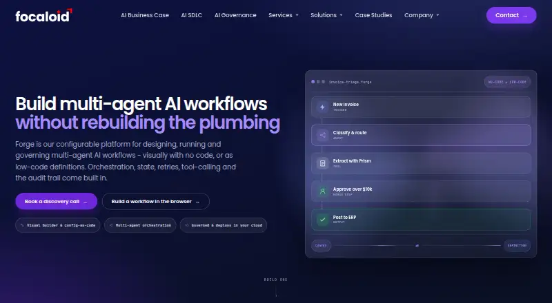 Forge by Focaloid's own site