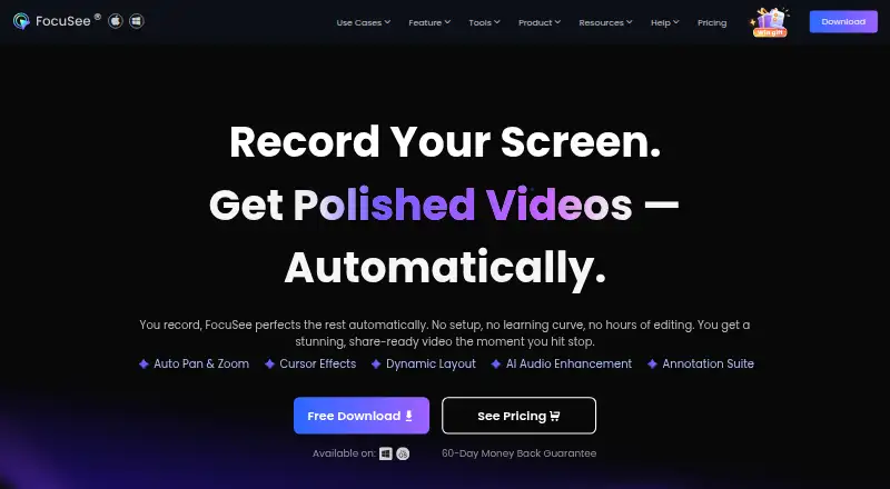 FocuSee's own site