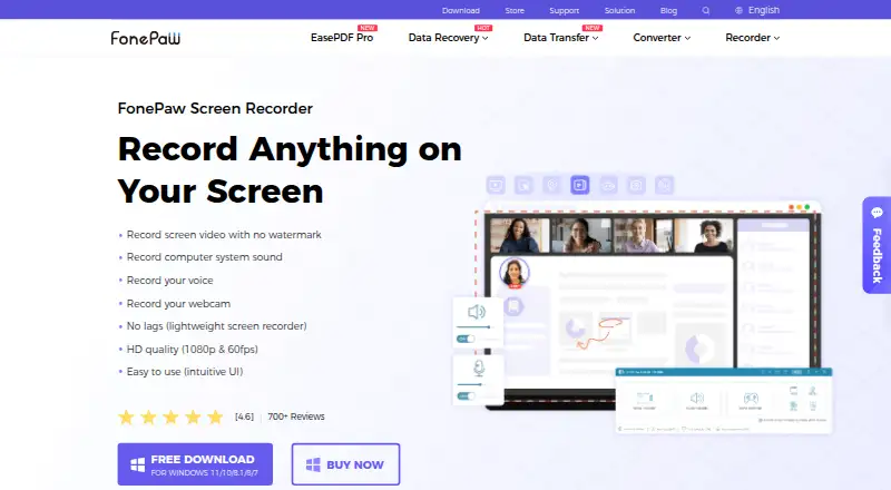 FonePaw Screen Recorder's own site