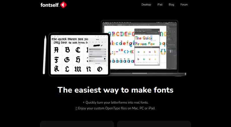 Fontself's own site