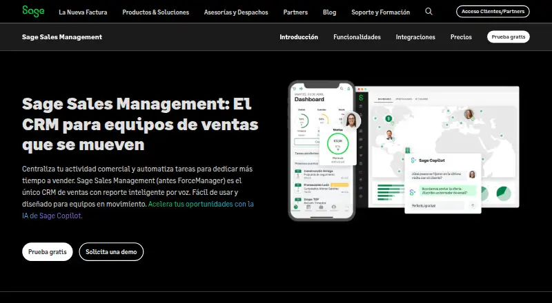 Sage Sales Management's own site