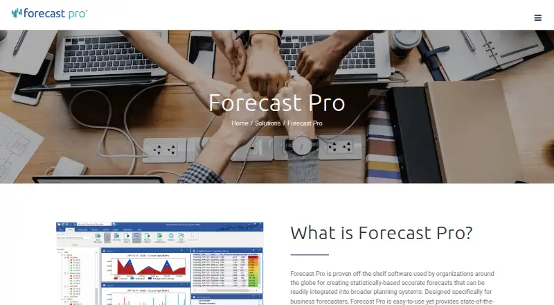 Forecast Pro's own site