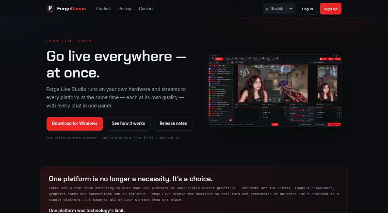 Forge Live Studio's own site