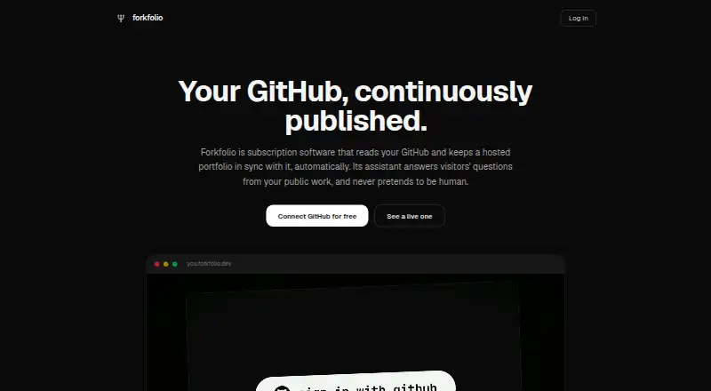 Forkfolio's own site