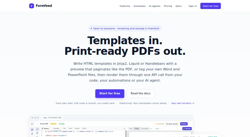 Formfeed's own site