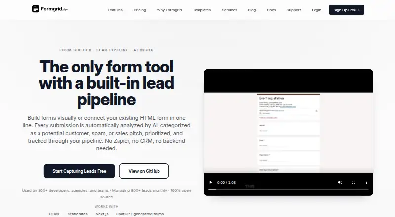 Formgrid's own site