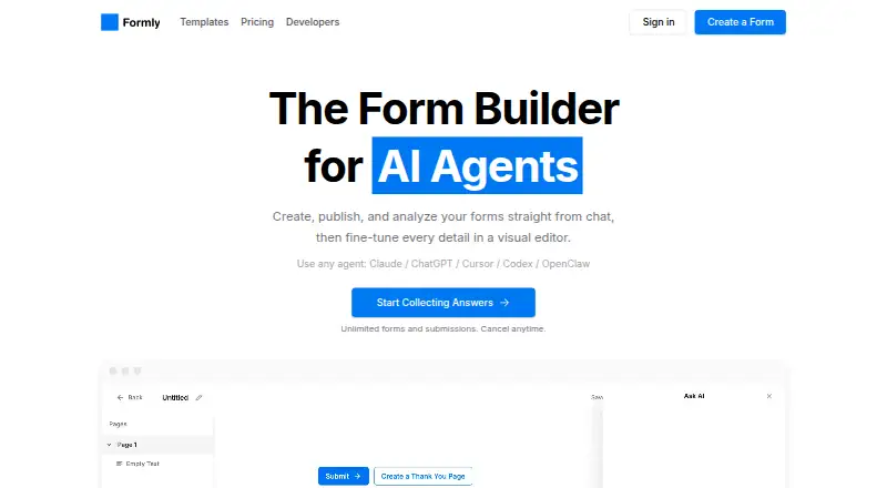 Formly's own site