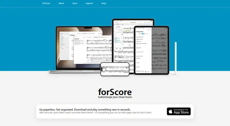 forScore's own site