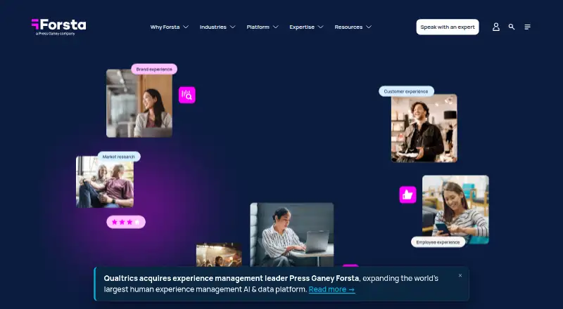 Forsta Surveys's own site