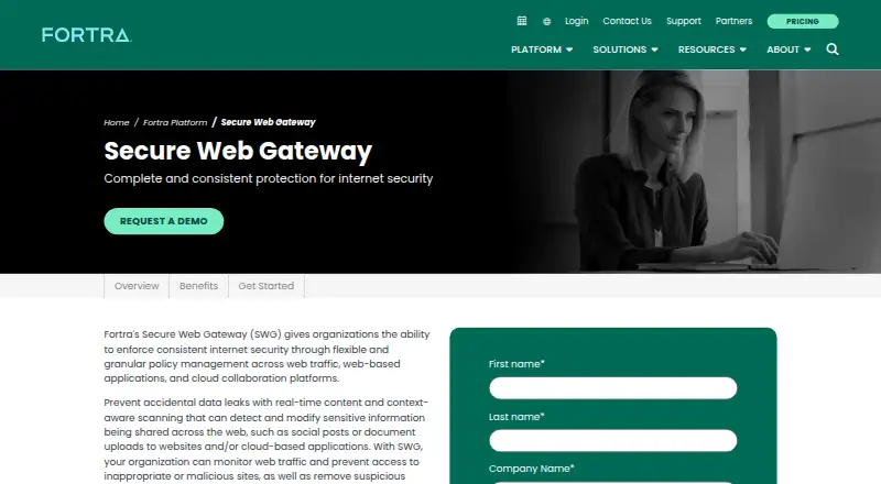 Fortra Secure Web Gateway's own site