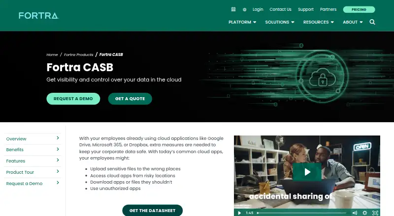 Fortra CASB's own site