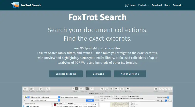 FoxTrot Search's own site