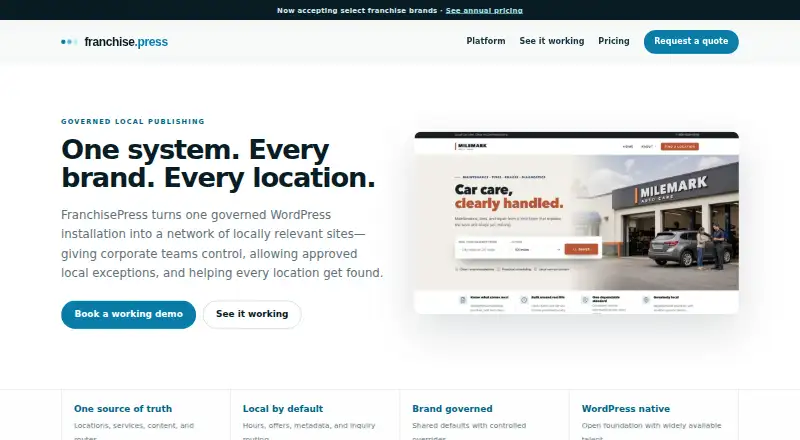 FranchisePress's own site