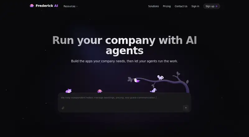 Frederick AI's own site
