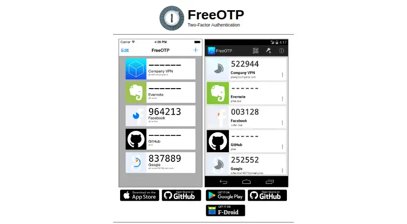 FreeOTP's own site