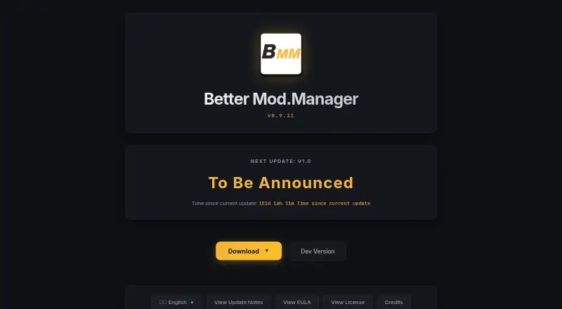 Better Mod Manager's own site
