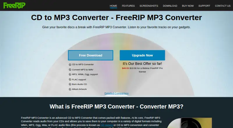 FreeRIP MP3 Converter's own site