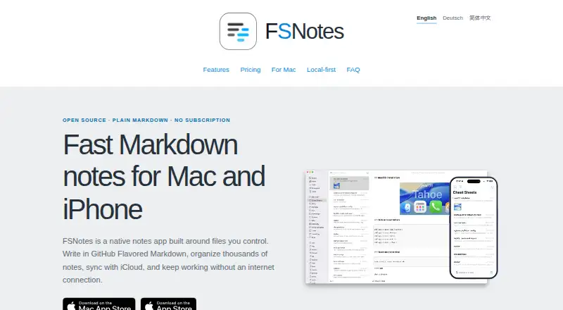 FSNotes's own site