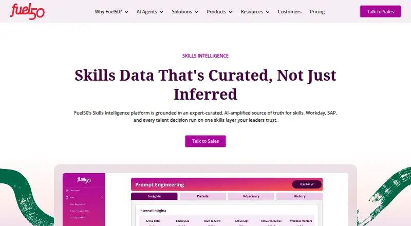 Fuel50 Skills Intelligence's own site
