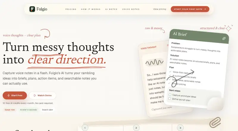 Fulgio's own site