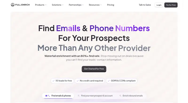 FullEnrich's own site