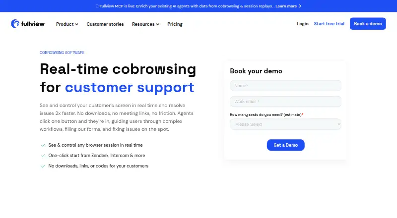 Fullview Cobrowsing's own site