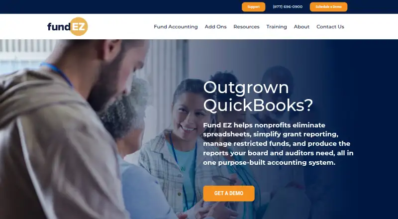 The Fund EZ homepage
