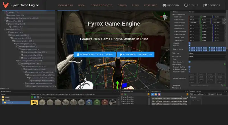 Fyrox's own site