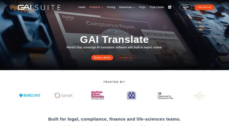 GAI Translate's own site