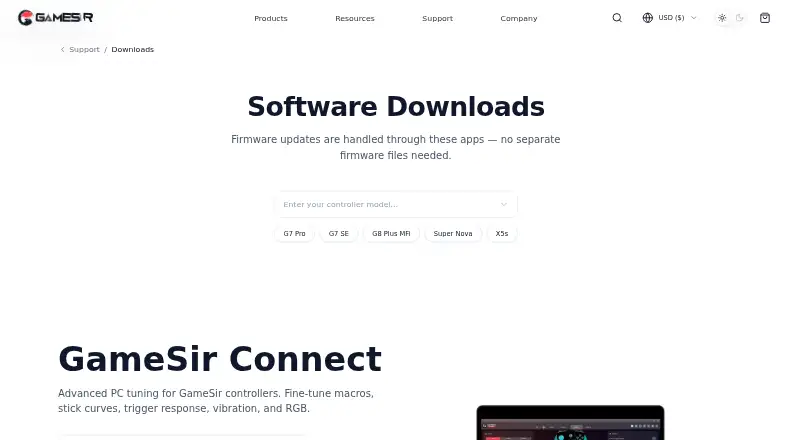 GameSir Nexus's own site