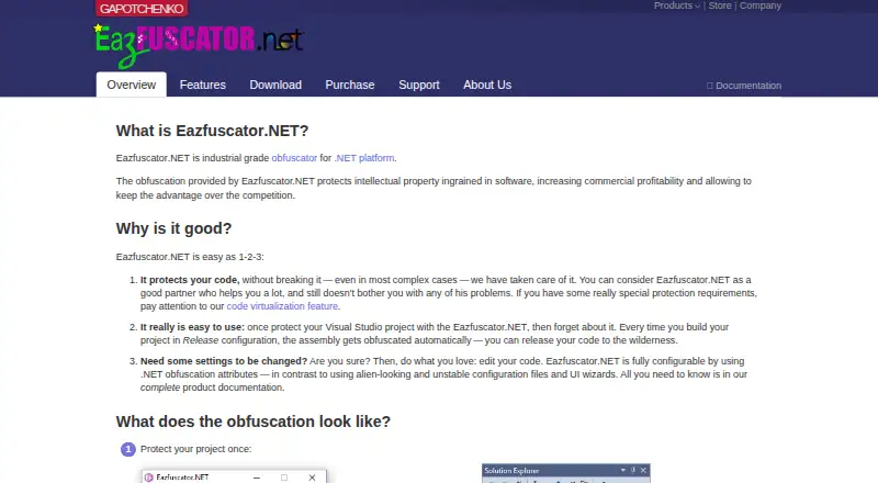 Eazfuscator.NET's own site