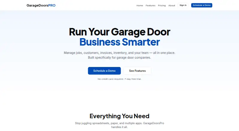 GarageDoorsPRO's own site