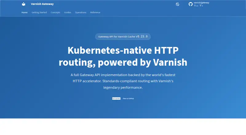Varnish Gateway's own site