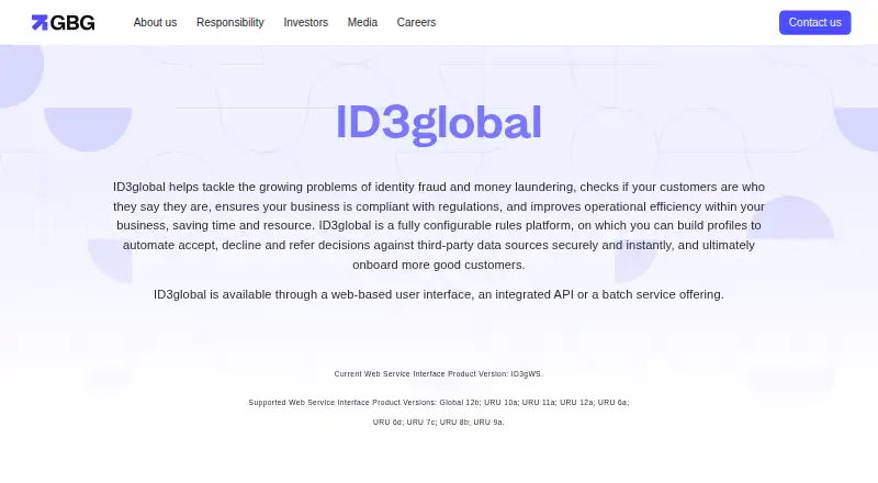 GBG ID3global's own site