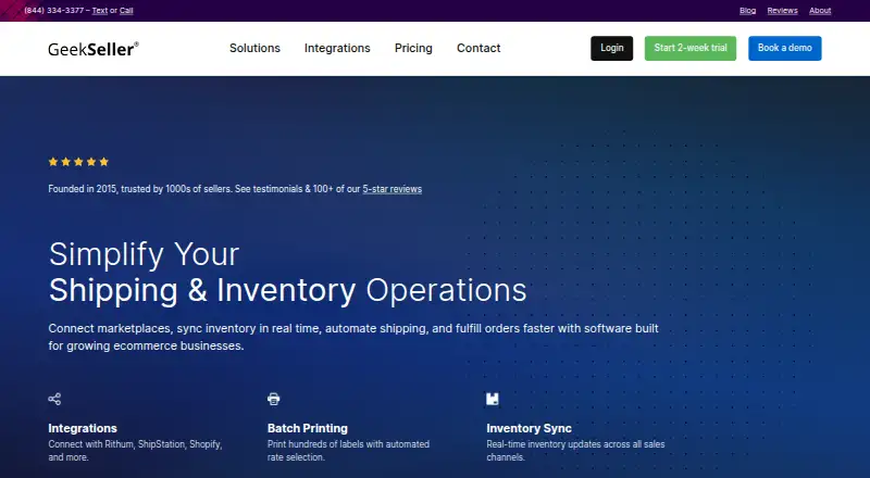 GeekSeller's own site