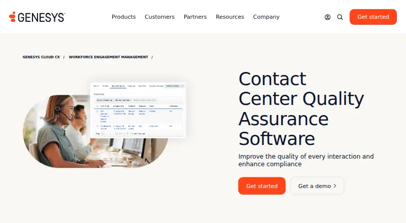 Genesys Cloud Quality Management's own site