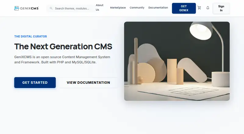 GeniXCMS's own site