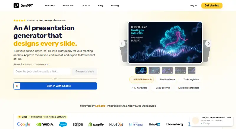 GenPPT's own site