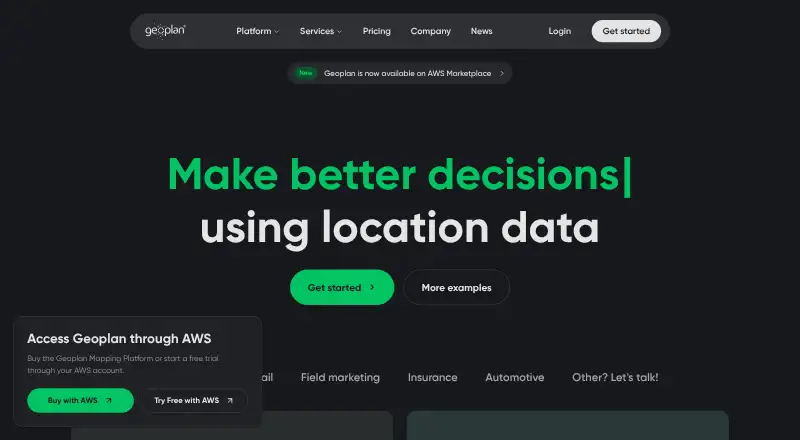 Geoplan's own site
