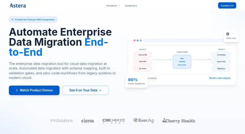Astera Centerprise's own site