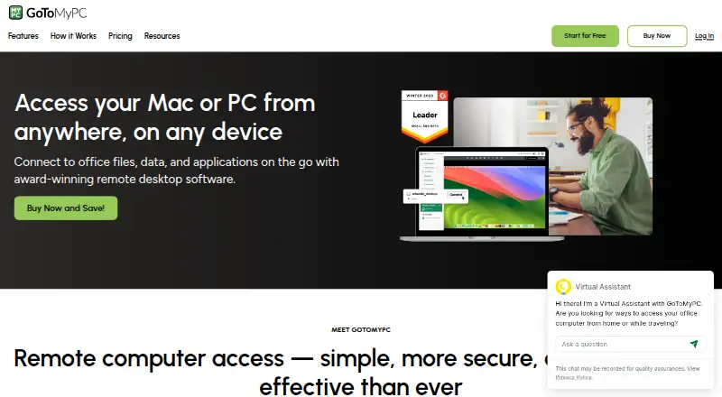 GoToMyPC's own site