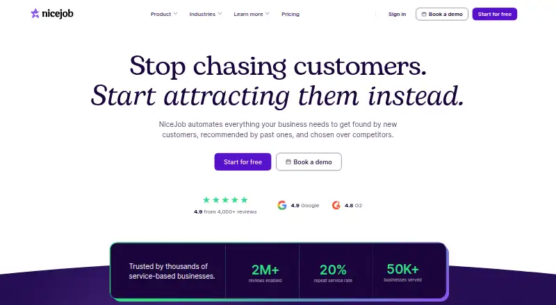 NiceJob's own site