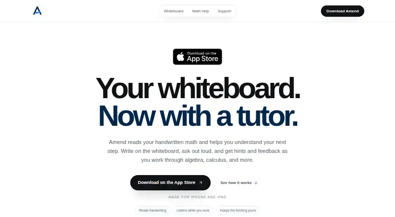 Amend's own site