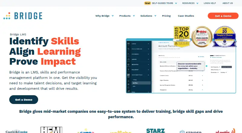 Bridge LMS's own site