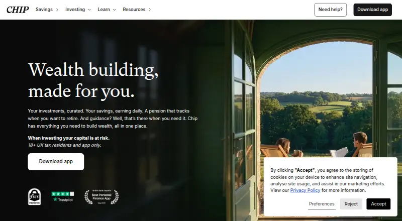 The Chip homepage