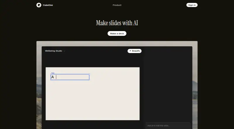 CubeOne's own site