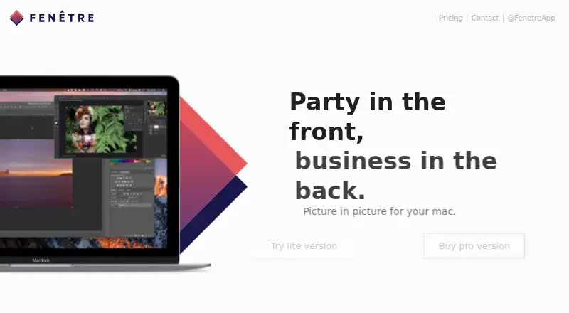 Fenêtre's own site